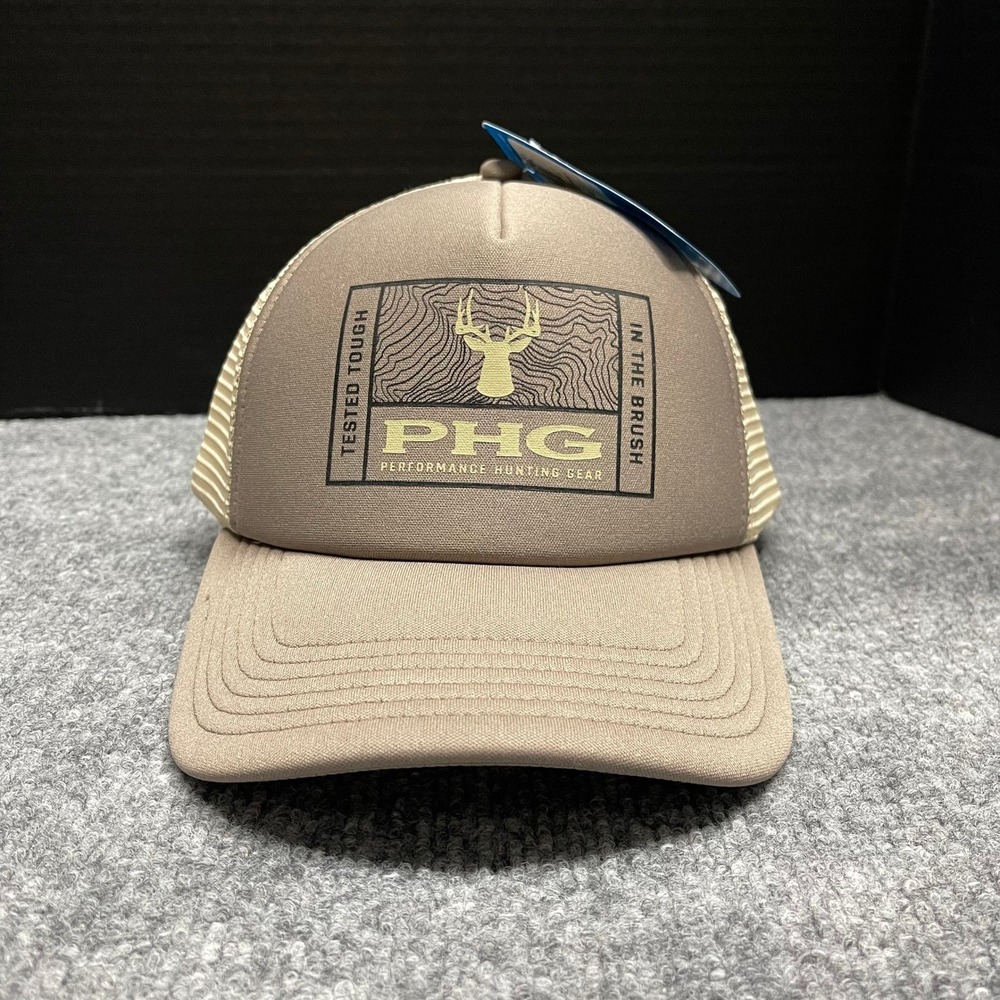 Columbia PHG Hat Cap Men Brown Snap Timberbuck Foam Trucker Deer Graphic Hunting